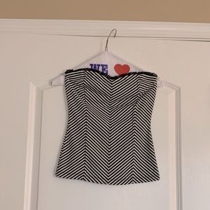 White House Black Market bustier top.  Size XS.